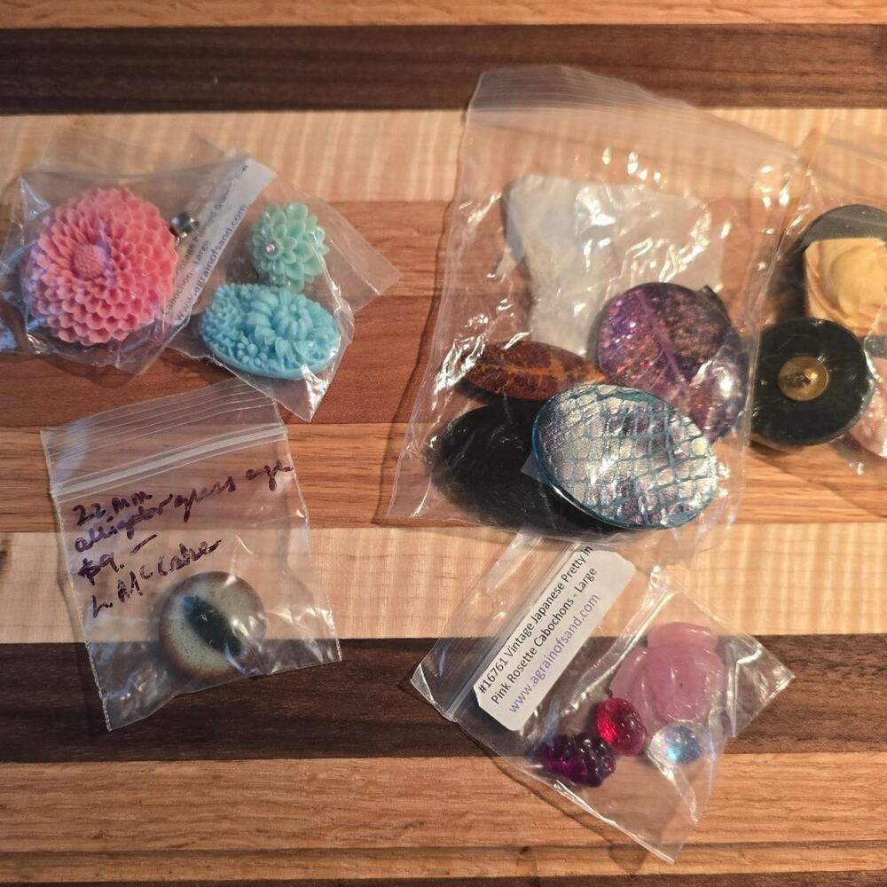Assortment of Jewelry/Buttons Making Supplies